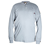 Image of MCR Safety Flame Resistant Long Sleeve Henley Shirt, 100% Cotton