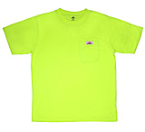 Image of MCR Safety Hi Vis Safety Work T-Shirts, Soft Poly Jersey Knit, Short Sleeve and Tagless Design, Fluorescent Lime