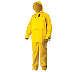 Image of MCR Safety Hydroblast Series 2 Piece Hydroblasting Rain Suit, Jacket, Attached Hood and Bib Pants, .35mm PVC/Poly, Limited Flammability