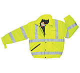 Image of MCR Safety Luminator Hi-Vis Insulated Jacket, Attached Drawstring Hood, Silver Reflective Stripes