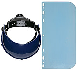 Image of MCR Safety Ratchet Headgear and Polycarbonate Face Shield, Lightweight Nylon
