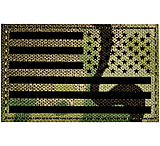 Image of Merica Life Reflective Fabric US Flag Reverse Patch