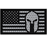 Image of Merica Life Reflective Fabric US Flag w/ Molon Labe Spartan Patch