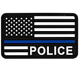 Image of Merica Life US Flag Forward Thin Blue Line - Police Patch