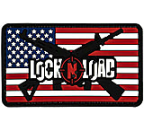 Image of Merica Life US Flag with Lock N Load Rifle PVC Patch