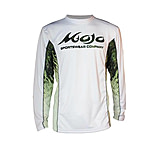 Image of Mojo Sportswear Company Performance Vented Finny on White Long Sleeve - Mens