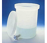 Image of Nalge Nunc Heavy-Duty Cylindrical Tanks with Spigot, High-Density Polyethylene, NALGENE 11102-0010