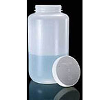 Image of Nalge Nunc Large Sample Bottles, High-Density Polyethylene, Wide Mouth, NALGENE 2120-0010