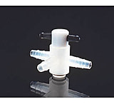 Image of Nalge Nunc Three-Way Stopcock, Polypropylene with Teflon Resin TFE Plug, NALGENE 6470-0002
