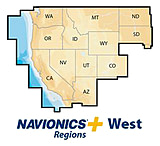 Image of Navionics West, CF, Lakes &amp; Coast