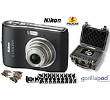 Image of Nikon CoolPix Hunting Camera System - Nikon Cool Pix L15 8MP Digital Camera, Gorillapod Tripod, Pelican Case 9449