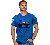 Image of Nine Line Apparel Helicopter Men's T-shirt Ryl Blue Medium