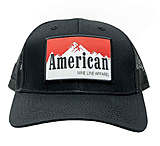 Image of Nine Line American 7-Panel Richardson Trucker Hat Black 282EA2EC
