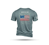 Image of Nine Line American Flag Schematic Short Sleeve Shirt Denim D1754AD3