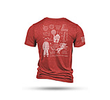 Image of Nine Line Xmas Story Triblend Short Sleeve Shirt Red 2XL ADE508FD