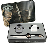 Image of Old Timer Knife W/cigar Cutter &amp; Lighter W/gift Tin Promo Q4