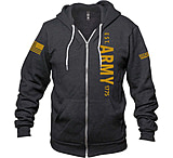 Image of Oscar Mike Army Vertical Logo Zip Up T-Shirt - Mens