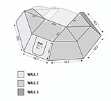 Image of Overland Vehicle Systems Nomadic 270 Awning Wall 2 w/ Driver Side Door / Window