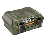 Pelican V100C, Vault Small Handgun Case, With Foam, Olive Drab Green, 12.28" x 12.03" x 5.16" VCV100-0020-ODG