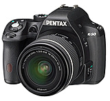 Image of Pentax K-50 Digital SLR Camera with 18-135 WR Lens