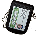 Image of Perfect Fit Double ID Neck Holder w/ Velcro Closure &amp; Chain