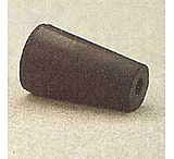 Image of Plasticoid Black Rubber Stoppers, One-Hole 1--M291, Pack