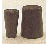 Image of Plasticoid Black Rubber Stoppers, Solid 4--M290, Pack