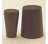 Image of Plasticoid Black Rubber Stoppers, Solid 5--M290, Pack
