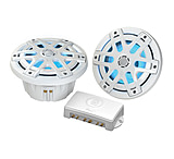 Image of Poly-Planar MA-OC6 6.5" Round Waterproof Blue LED Lit Speaker