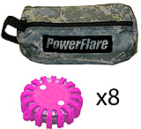 Image of PowerFlare PF-200 Safety LED Light 8 Softpack w/ 8 Lights, Case, 8 Backup Batteries