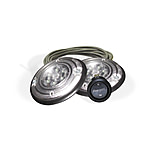 Image of Pro-Gard Industries Two 3inch Round Red/white Led's - Includes Switch And 15ft Of Cable