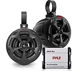 Image of Pyle 4-Inch 100-Watt Low-Profile Waterproof Marine Speakers