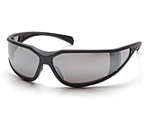 Image of Pyramex Exeter Safety Eyewear - Silver Mirror Anti-Fog Lens, Charcoal Gray Frame