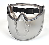 Image of Pyramex Capstone Goggles w/Face Shield - Gray frame, Clear Antifog Lens