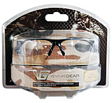 Image of Venture Gear Semtex Safety Glasses Black Half-Frame Clear Lens