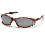 Image of Pyramex Solara Safety Eyewear - Silver Mirror Lens, Trans Orange Frame