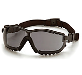 Image of Pyramex V2G Safety Glasses - Gray Anti-Fog Lens, Black Frame