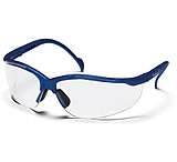 Image of Pyramex Venture II Safety Glasses - Clear Lens, Metallic Blue Frame