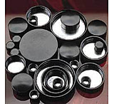 Image of Qorpak Black Phenolic Screw Caps, Pulp/Tinfoil Liner, Qorpak 5130/12, Pack of 12