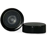 Image of Qorpak Black Phenolic Screw Caps, Poly-Seal Liner, Qorpak 5027/12, Case of 576
