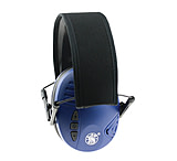 Image of Radians S&amp;W Electronic Earmuffs Blue Earcups With Adjustable Black Headband SW251C