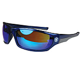 Image of Radians S&amp;W SW101 Performance Eyewear Blue Mirror Lens Blue Metallic Frame SW101-70C