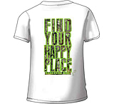 Image of Realtree Rt Women's T-shirt &quot;happy Place&quot; 2x-large White&lt;