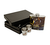 Image of River's Edge Flask w/ Two Shot Glasses Gift Set