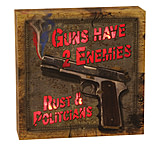 Image of River's Edge LED Box 6in x 6in - Rust &amp; Politicians