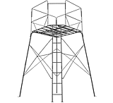 Image of Rivers Edge Treestands 12ft Shooting Platform