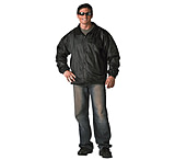 Image of Rothco Black Reversible Fleece-Lined Nylon Jacket