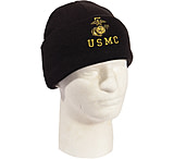 Rothco Embroidered USMC Watch Cap, Gold Eagle, Globe, &amp; Anchor Insignia, One Size, 53270