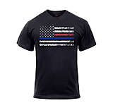 Image of Rothco Thin Blue Line &amp; Thin Red Line T-shirt