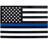 Image of Rothco Transparent Thin Blue Line Flag Decal